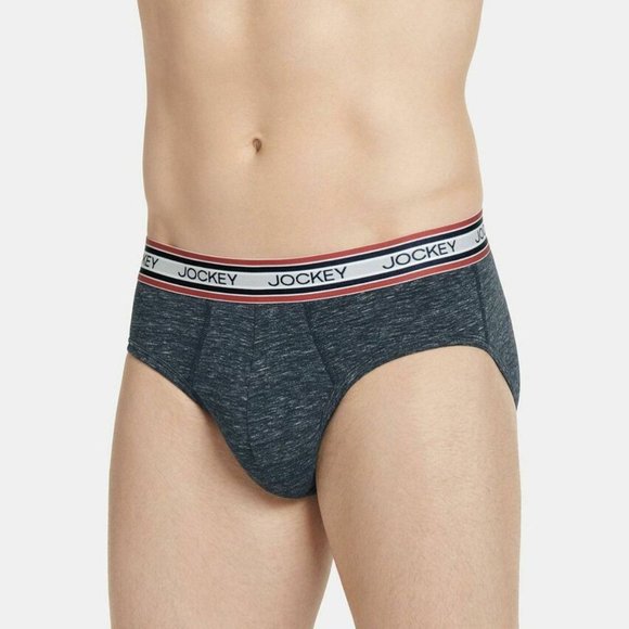 Jockey Men's Retro Stripe Briefs Gray S NWT! $16